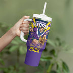 Personalised Storm Spirit Tumbler With Handle Grand Final Champions 2025 - Aussie Hoodie
