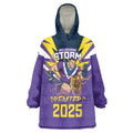 Personalised Storm Spirit Wearable Blanket Hoodie Grand Final Champions 2025 - Aussie Hoodie