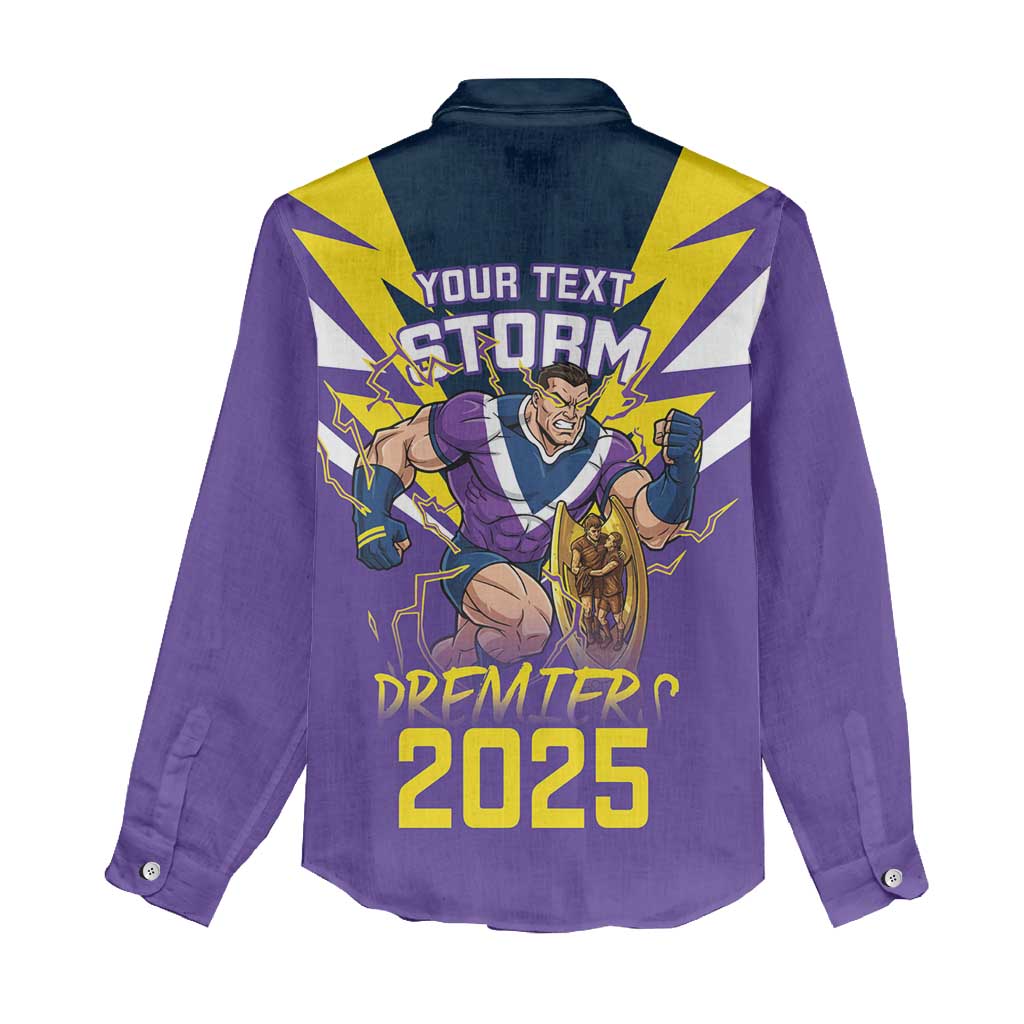 Personalised Storm Spirit Women Casual Shirt Grand Final Champions 2025 - Aussie Hoodie