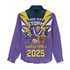 Personalised Storm Spirit Women Casual Shirt Grand Final Champions 2025 - Aussie Hoodie