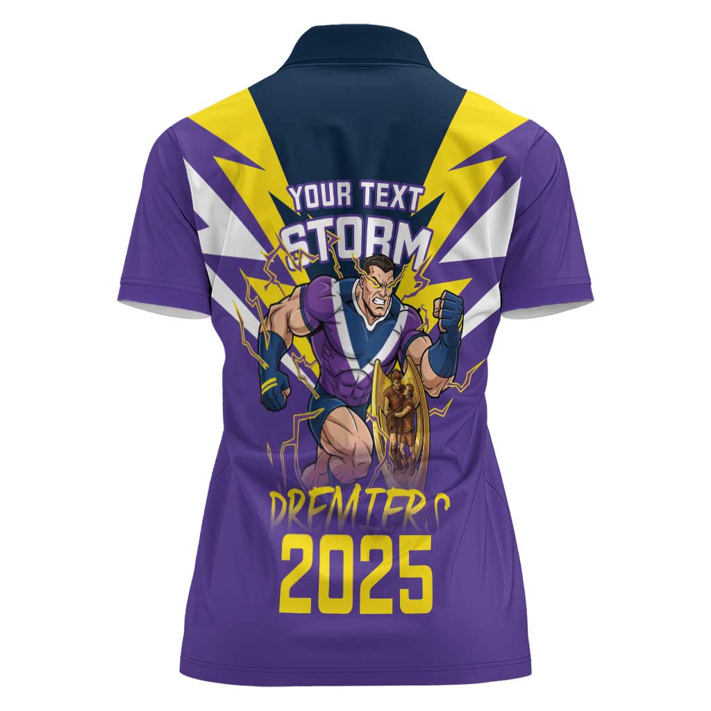 Personalised Storm Spirit Women Polo Shirt Grand Final Champions 2025 - Aussie Hoodie