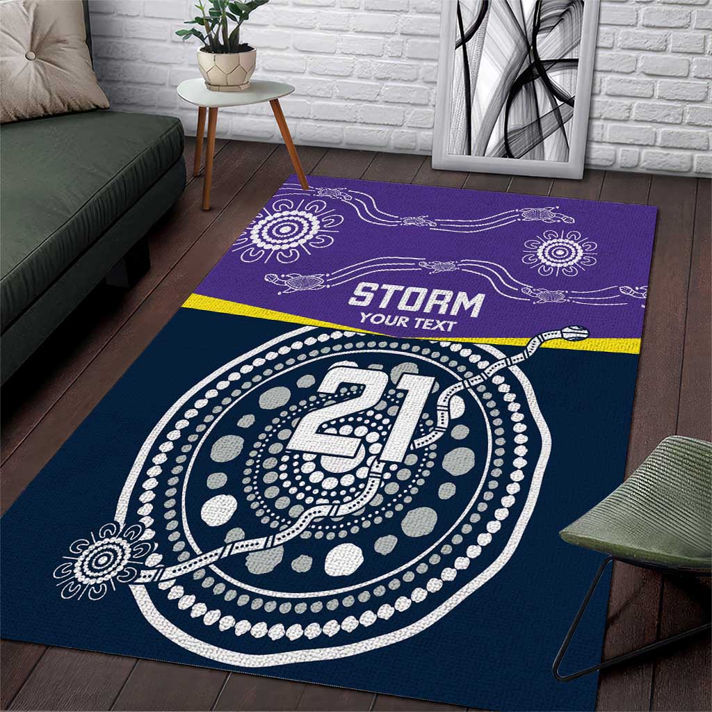 Custom Storm Spirit Area Rug Road to Glory Indigenous Aboriginal - Aussie Hoodie