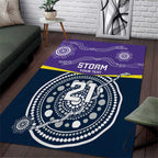 Custom Storm Spirit Area Rug Road to Glory Indigenous Aboriginal - Aussie Hoodie