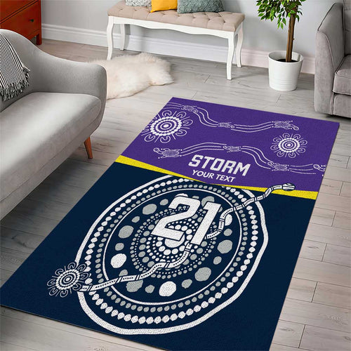 Custom Storm Spirit Area Rug Road to Glory Indigenous Aboriginal - Aussie Hoodie