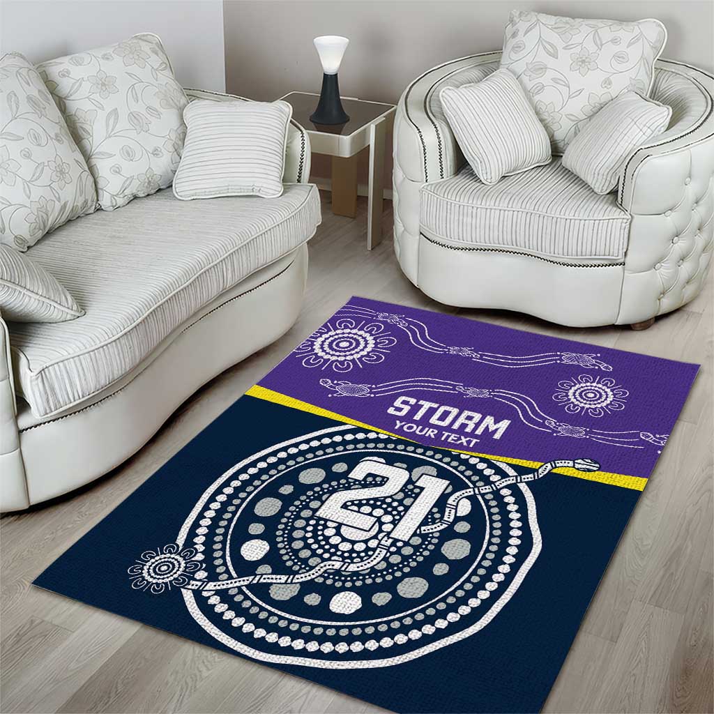 Custom Storm Spirit Area Rug Road to Glory Indigenous Aboriginal - Aussie Hoodie