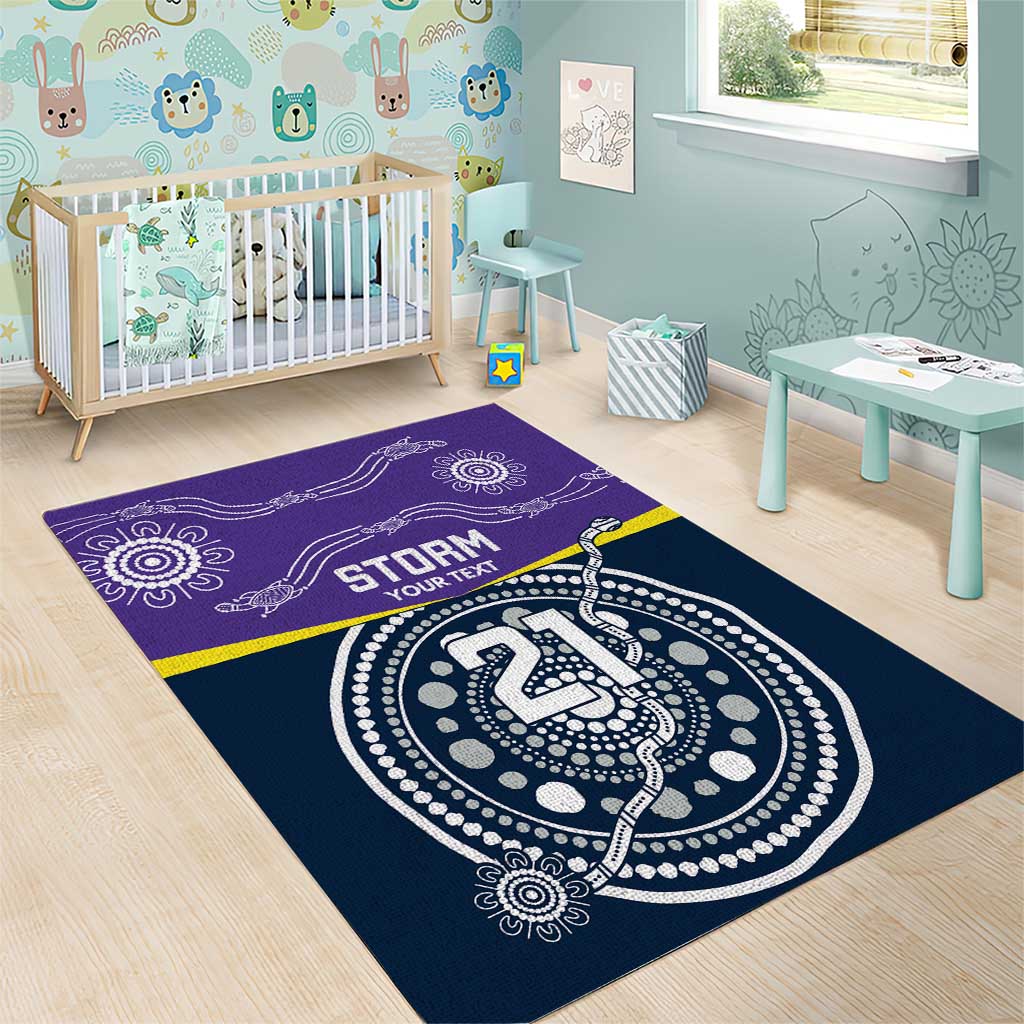 Custom Storm Spirit Area Rug Road to Glory Indigenous Aboriginal - Aussie Hoodie