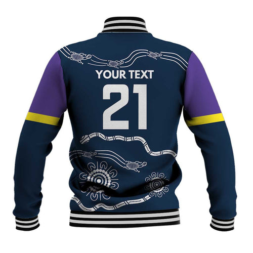 Custom Storm Spirit Baseball Jacket Road to Glory Indigenous Aboriginal - Aussie Hoodie