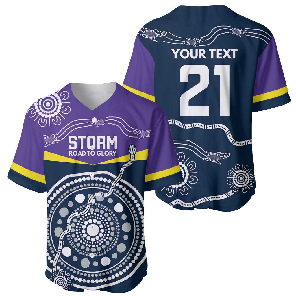 Custom Storm Spirit Baseball Jersey Road to Glory Indigenous Aboriginal - Aussie Hoodie