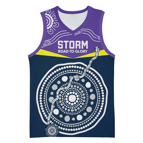 Custom Storm Spirit Basketball Jersey Road to Glory Indigenous Aboriginal - Aussie Hoodie