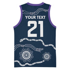Custom Storm Spirit Basketball Jersey Road to Glory Indigenous Aboriginal - Aussie Hoodie