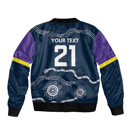 Custom Storm Spirit Bomber Jacket Road to Glory Indigenous Aboriginal - Aussie Hoodie