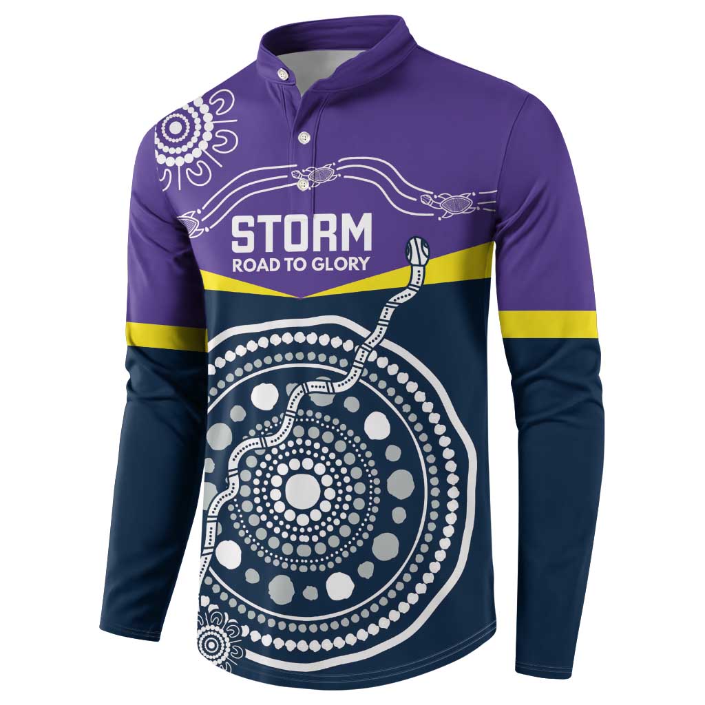 Custom Storm Spirit Button Sweatshirt Road to Glory Indigenous Aboriginal - Aussie Hoodie