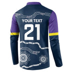 Custom Storm Spirit Button Sweatshirt Road to Glory Indigenous Aboriginal - Aussie Hoodie