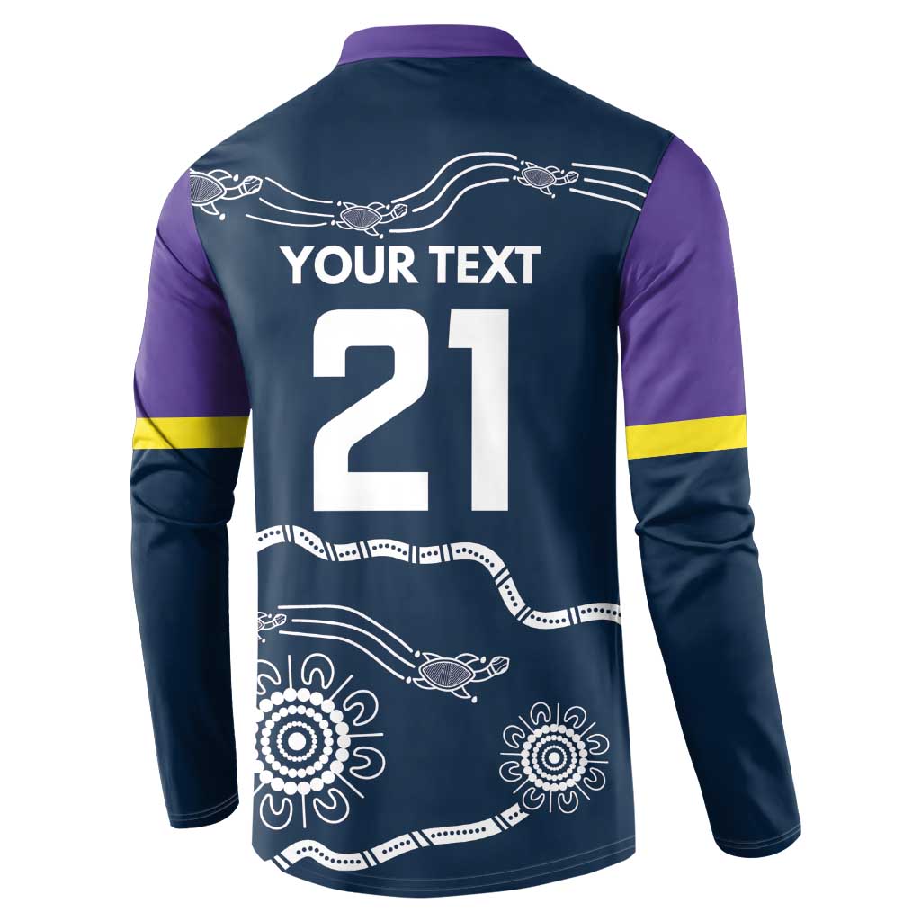 Custom Storm Spirit Button Sweatshirt Road to Glory Indigenous Aboriginal - Aussie Hoodie