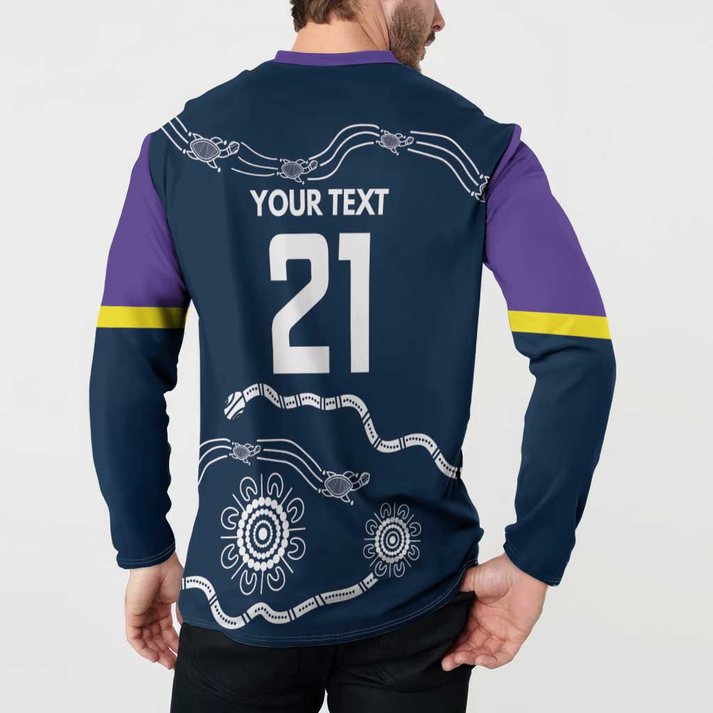 Custom Storm Spirit Button Sweatshirt Road to Glory Indigenous Aboriginal - Aussie Hoodie