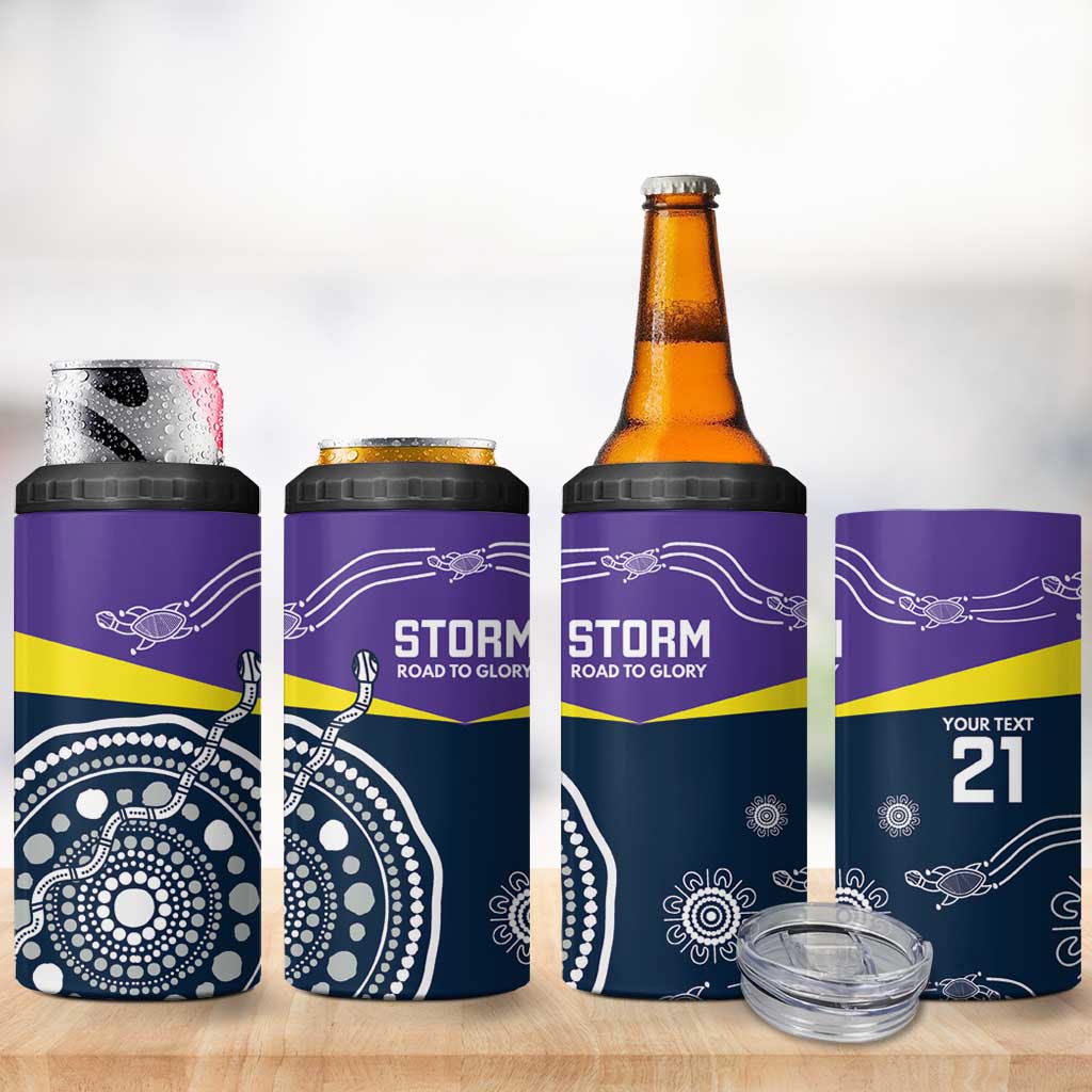 Custom Storm Spirit 4 in 1 Can Cooler Tumbler Road to Glory Indigenous Aboriginal - Aussie Hoodie