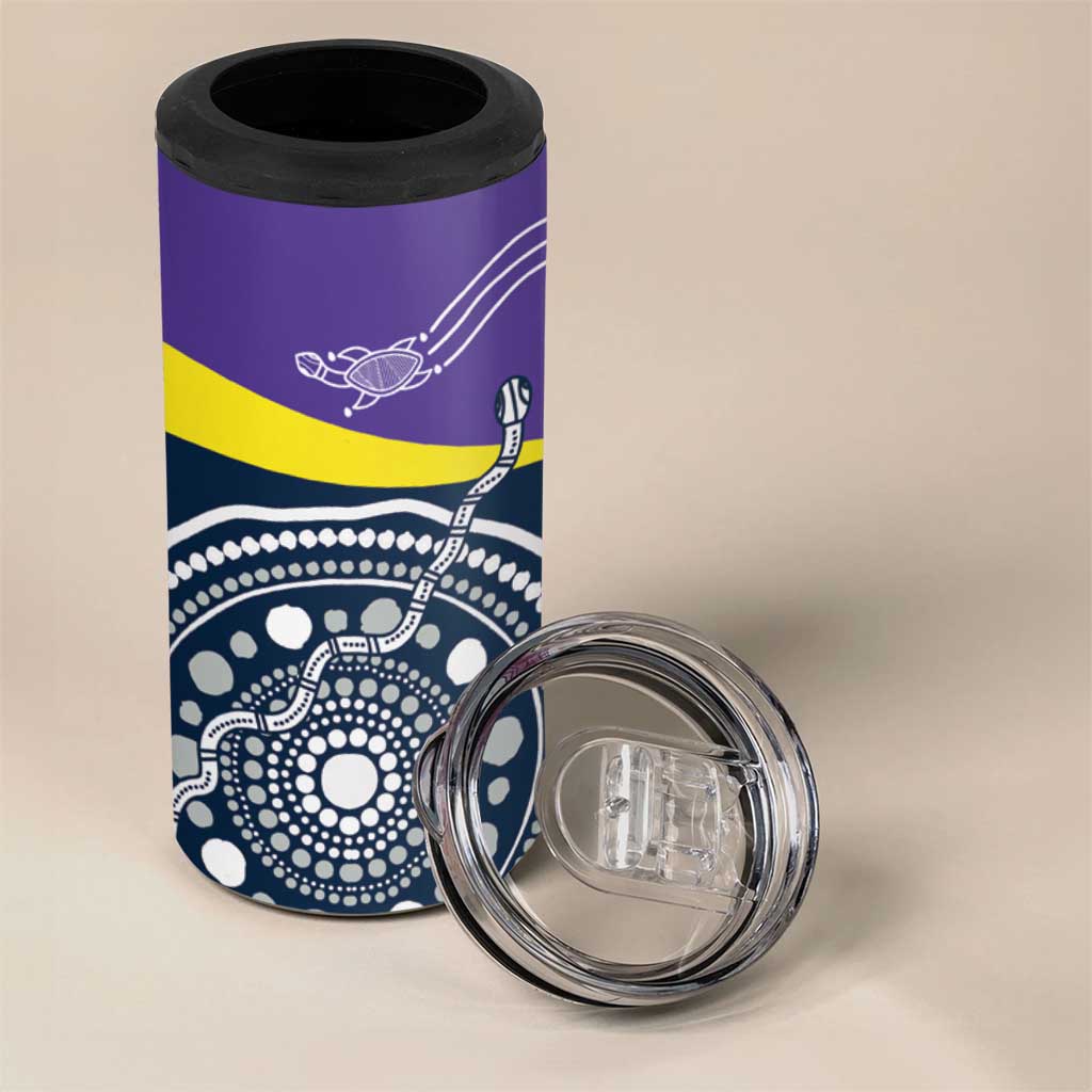 Custom Storm Spirit 4 in 1 Can Cooler Tumbler Road to Glory Indigenous Aboriginal - Aussie Hoodie