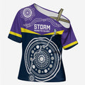 Custom Storm Spirit Cross Shoulder Shirt Road to Glory Indigenous Aboriginal - Aussie Hoodie