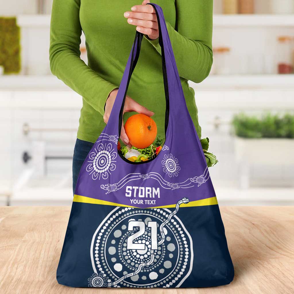 Custom Storm Spirit Grocery Bag Road to Glory Indigenous Aboriginal - Aussie Hoodie