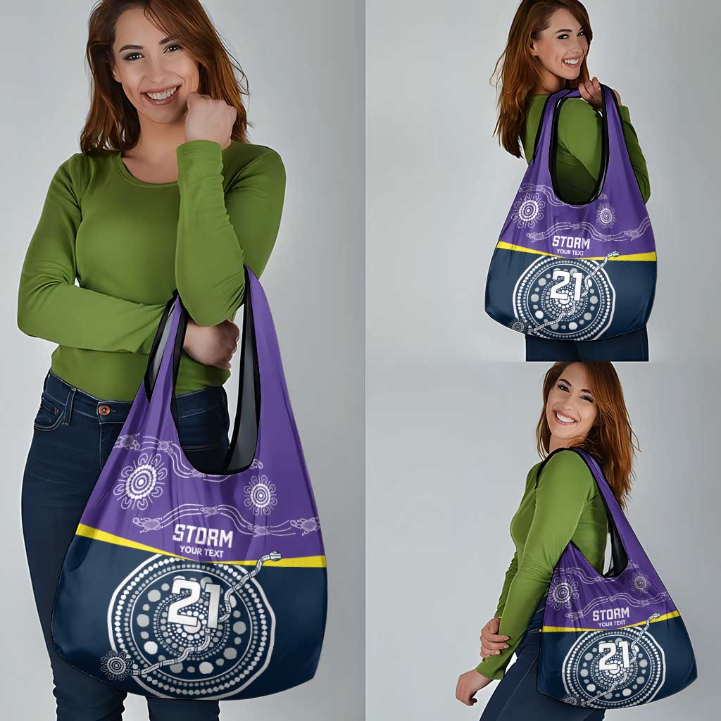 Custom Storm Spirit Grocery Bag Road to Glory Indigenous Aboriginal - Aussie Hoodie