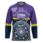 Custom Storm Spirit Hockey Jersey Road to Glory Indigenous Aboriginal - Aussie Hoodie