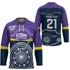 Custom Storm Spirit Hockey Jersey Road to Glory Indigenous Aboriginal - Aussie Hoodie