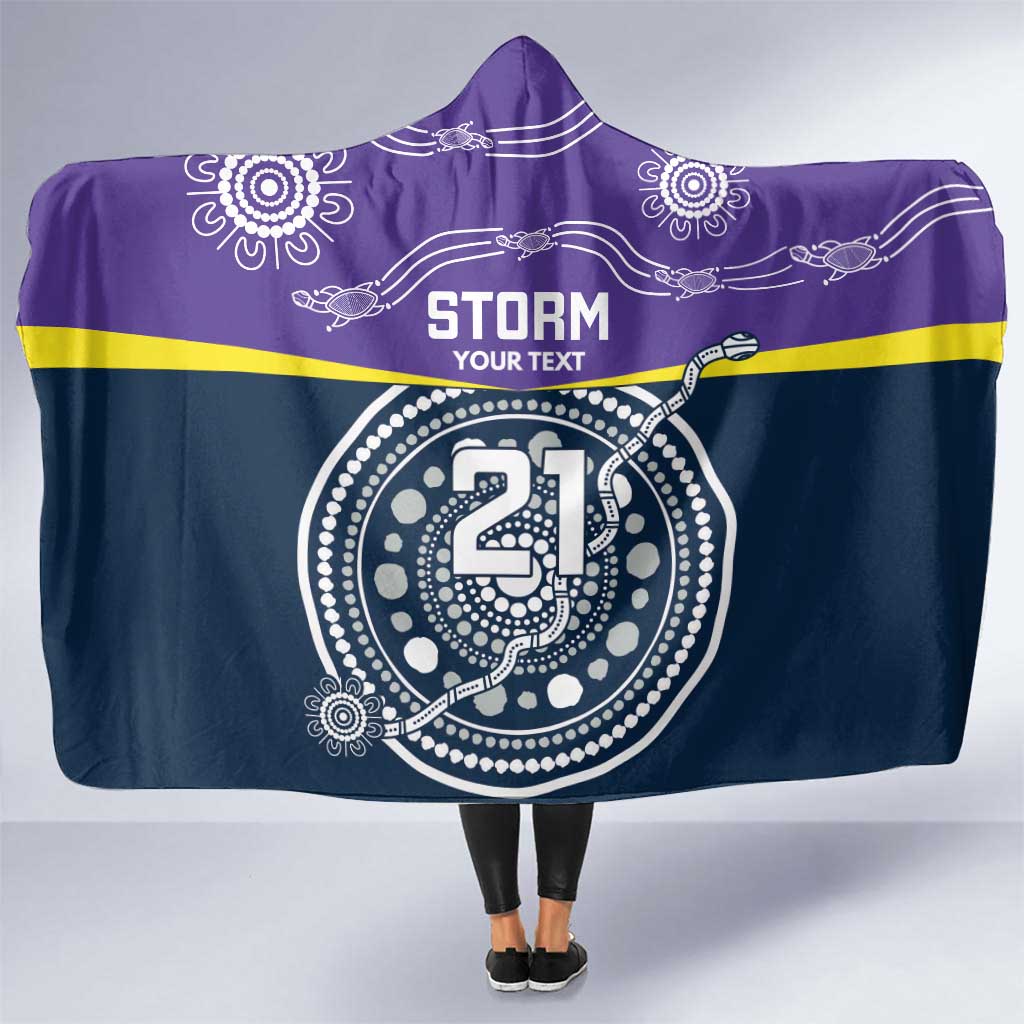 Custom Storm Spirit Hooded Blanket Road to Glory Indigenous Aboriginal - Aussie Hoodie