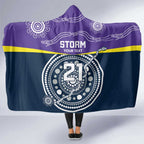 Custom Storm Spirit Hooded Blanket Road to Glory Indigenous Aboriginal - Aussie Hoodie