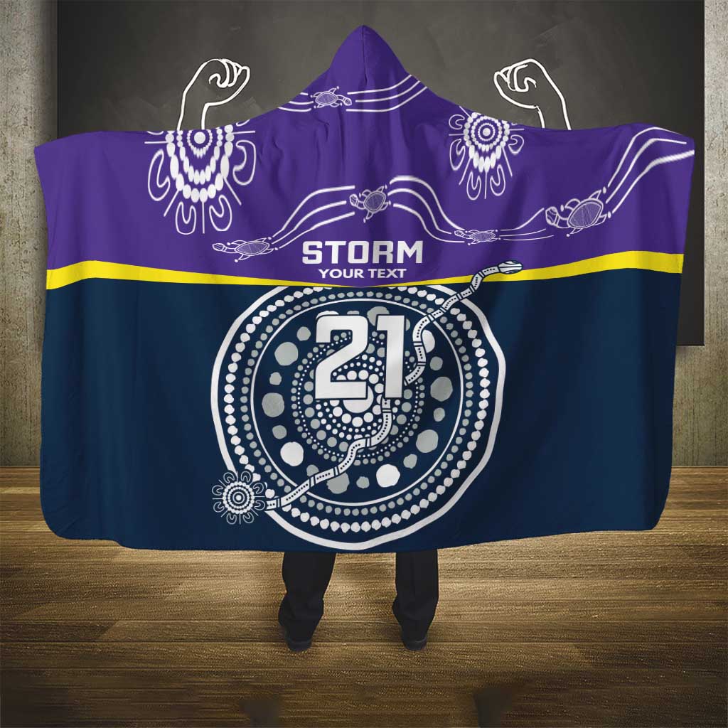 Custom Storm Spirit Hooded Blanket Road to Glory Indigenous Aboriginal - Aussie Hoodie