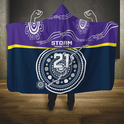 Custom Storm Spirit Hooded Blanket Road to Glory Indigenous Aboriginal - Aussie Hoodie