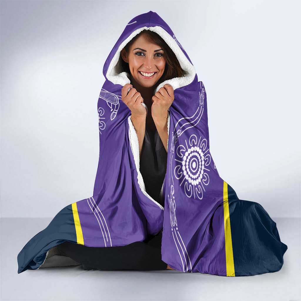 Custom Storm Spirit Hooded Blanket Road to Glory Indigenous Aboriginal - Aussie Hoodie