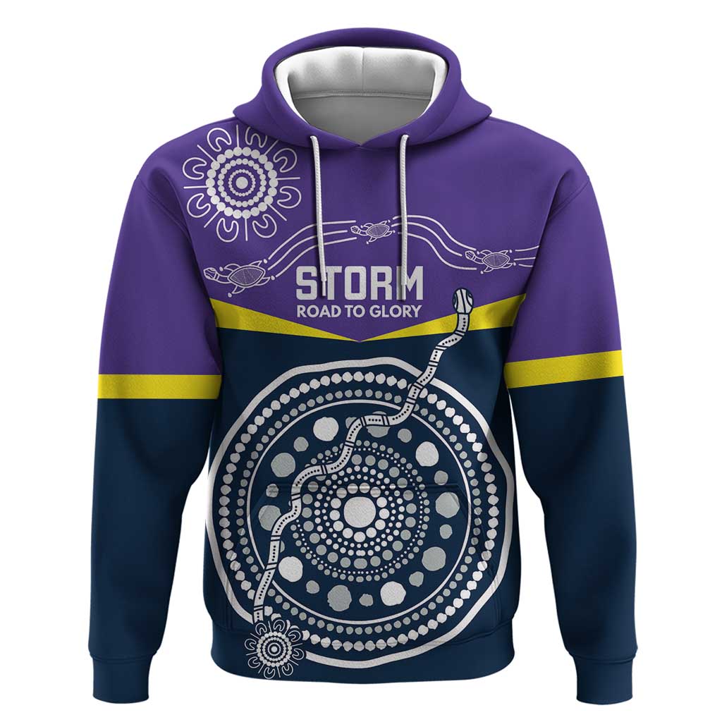 Custom Storm Spirit Hoodie Road to Glory Indigenous Aboriginal - Aussie Hoodie