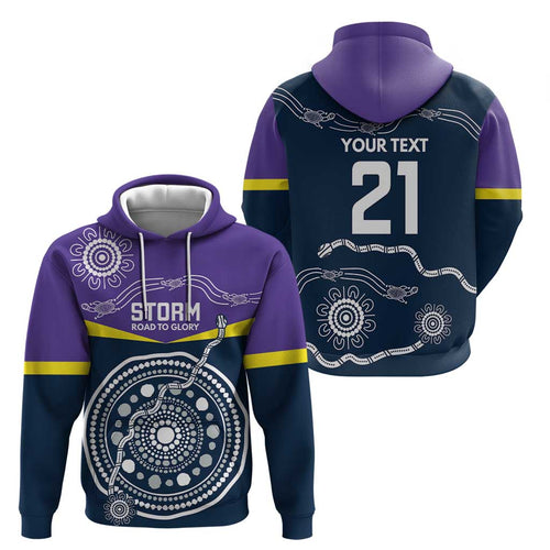 Custom Storm Spirit Hoodie Road to Glory Indigenous Aboriginal - Aussie Hoodie