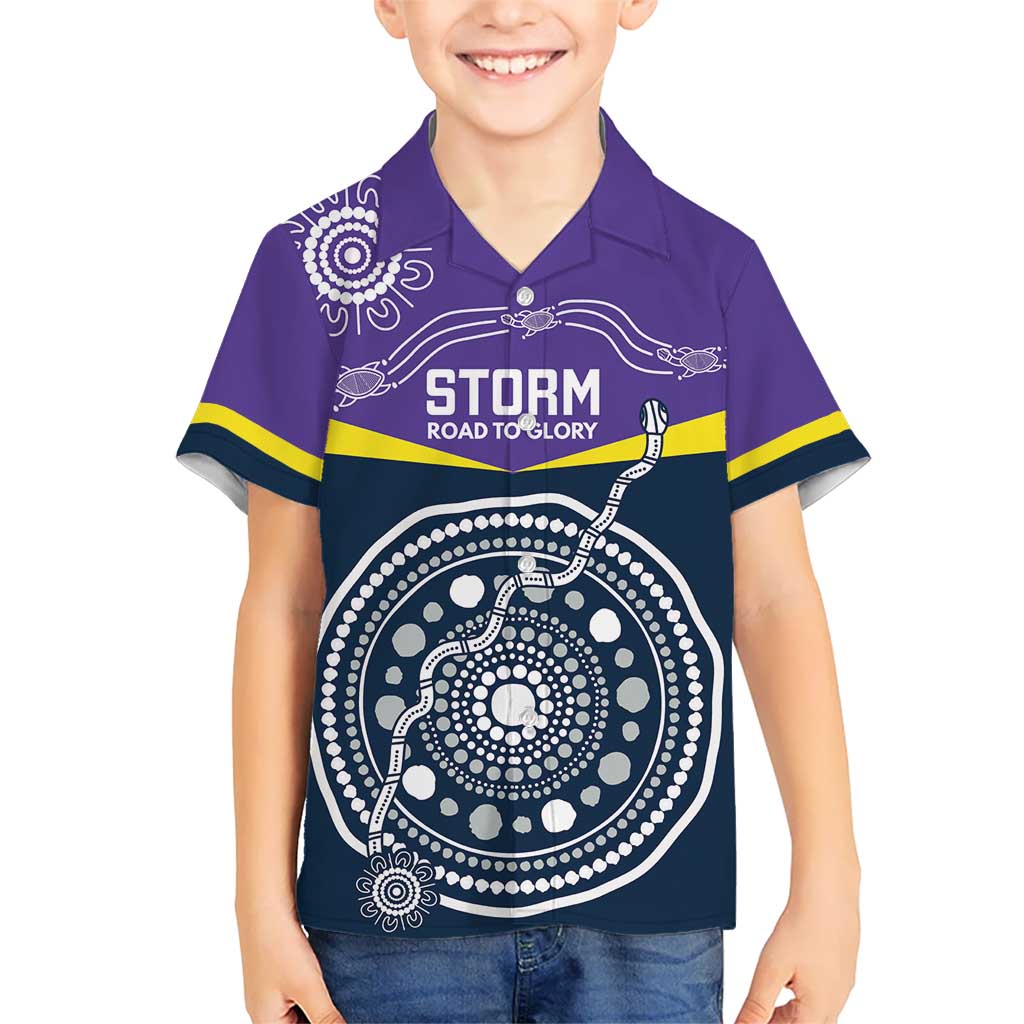 Custom Storm Spirit Kid Hawaiian Shirt Road to Glory Indigenous Aboriginal - Aussie Hoodie