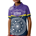 Custom Storm Spirit Kid Polo Shirt Road to Glory Indigenous Aboriginal - Aussie Hoodie