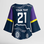 Custom Storm Spirit Kimono Sleeve Blouse Road to Glory Indigenous Aboriginal - Aussie Hoodie