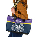 Custom Storm Spirit Leather Tote Bag Road to Glory Indigenous Aboriginal - Aussie Hoodie