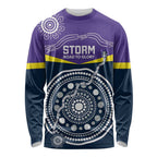Custom Storm Spirit Long Sleeve Shirt Road to Glory Indigenous Aboriginal - Aussie Hoodie