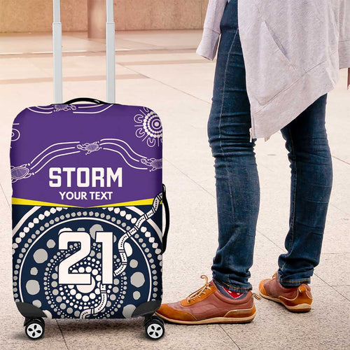 Custom Storm Spirit Luggage Cover Road to Glory Indigenous Aboriginal - Aussie Hoodie