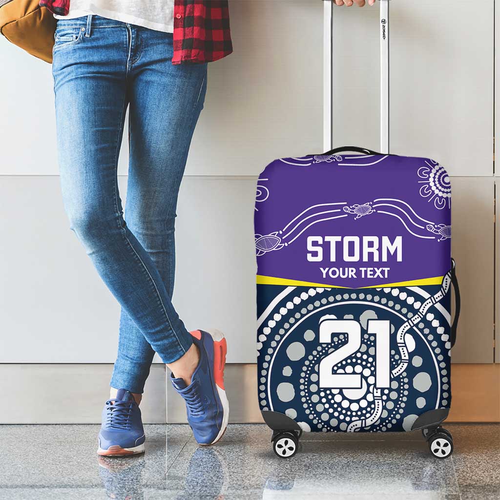 Custom Storm Spirit Luggage Cover Road to Glory Indigenous Aboriginal - Aussie Hoodie