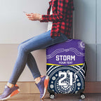 Custom Storm Spirit Luggage Cover Road to Glory Indigenous Aboriginal - Aussie Hoodie