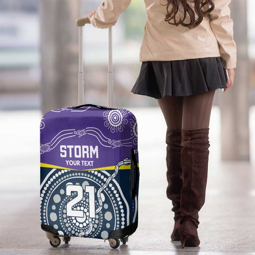Custom Storm Spirit Luggage Cover Road to Glory Indigenous Aboriginal - Aussie Hoodie