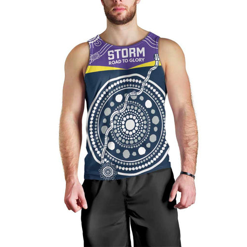 Custom Storm Spirit Men Tank Top Road to Glory Indigenous Aboriginal - Aussie Hoodie