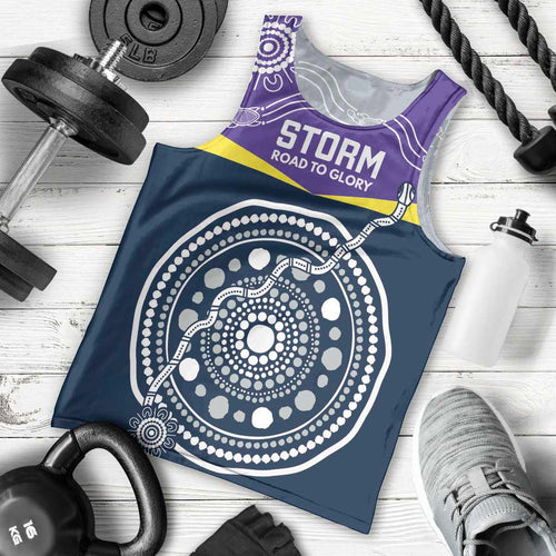 Custom Storm Spirit Men Tank Top Road to Glory Indigenous Aboriginal - Aussie Hoodie