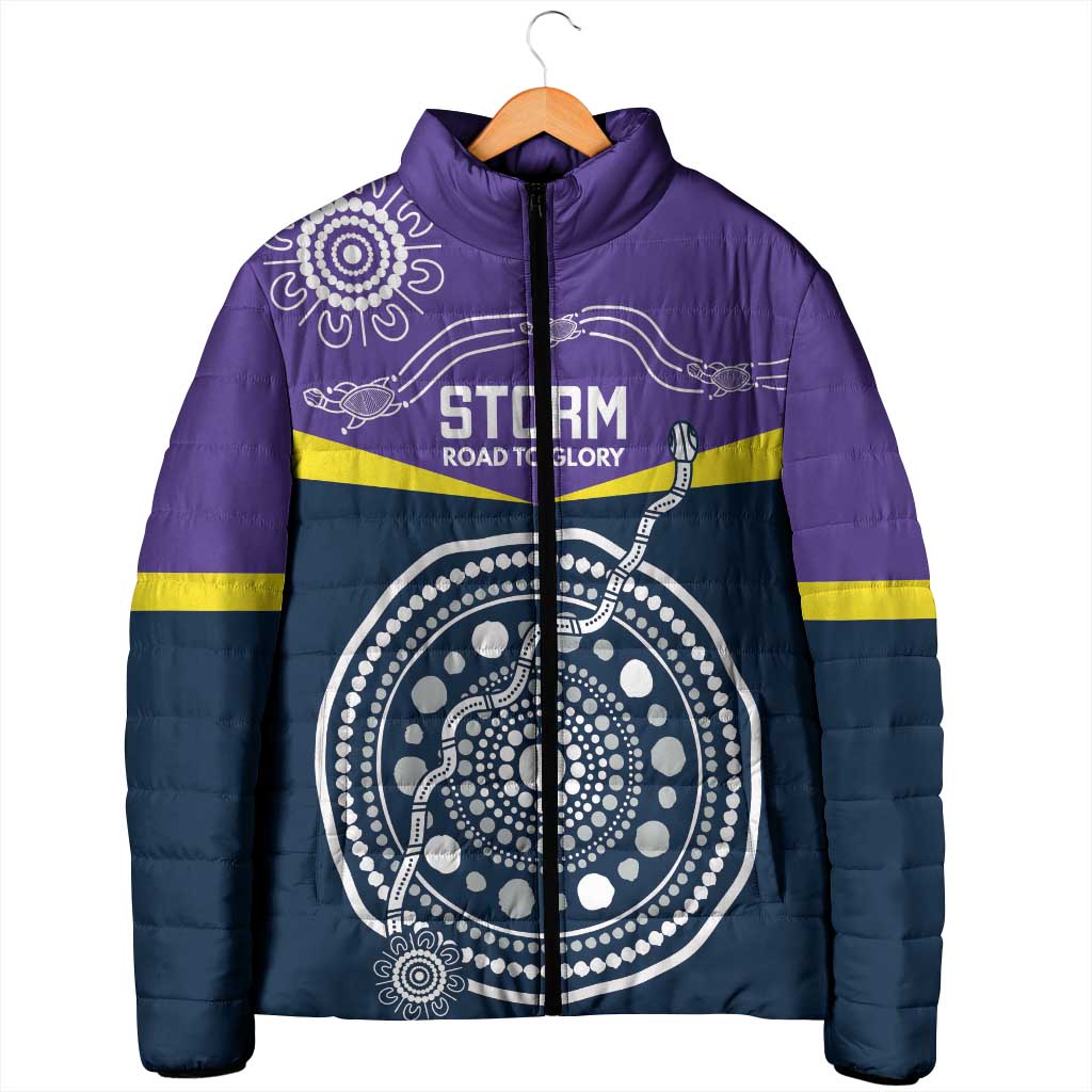 Custom Storm Spirit Padded Jacket Road to Glory Indigenous Aboriginal - Aussie Hoodie