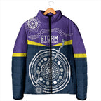 Custom Storm Spirit Padded Jacket Road to Glory Indigenous Aboriginal - Aussie Hoodie