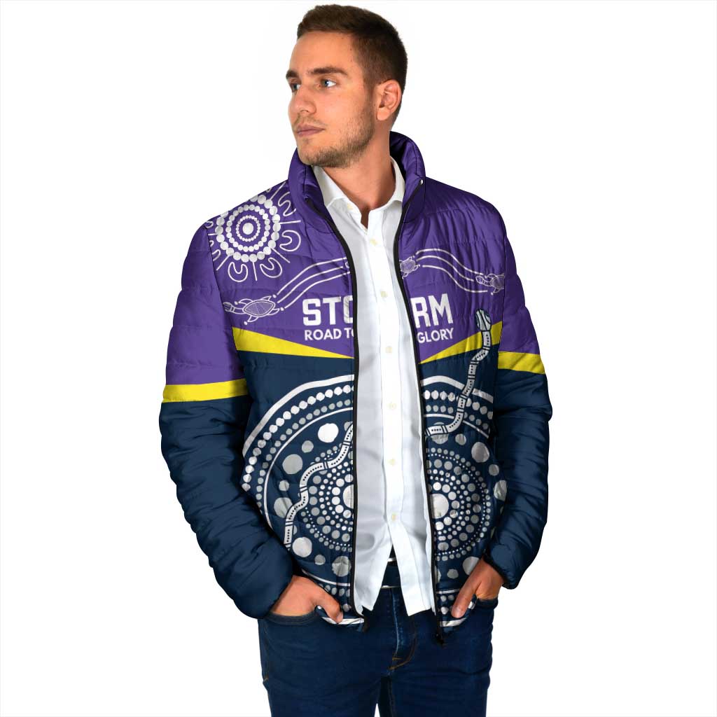 Custom Storm Spirit Padded Jacket Road to Glory Indigenous Aboriginal - Aussie Hoodie