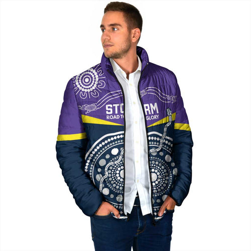Custom Storm Spirit Padded Jacket Road to Glory Indigenous Aboriginal - Aussie Hoodie