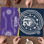 Custom Storm Spirit Puzzle Road to Glory Indigenous Aboriginal - Aussie Hoodie