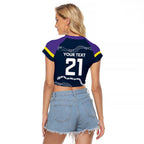 Custom Storm Spirit Raglan Cropped T Shirt Road to Glory Indigenous Aboriginal - Aussie Hoodie